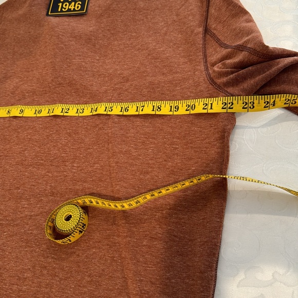 Vintage 1946 Men's Heathered Stretch Rib Knit Half Zip Pullover. Size Large. - Picture 10 of 13